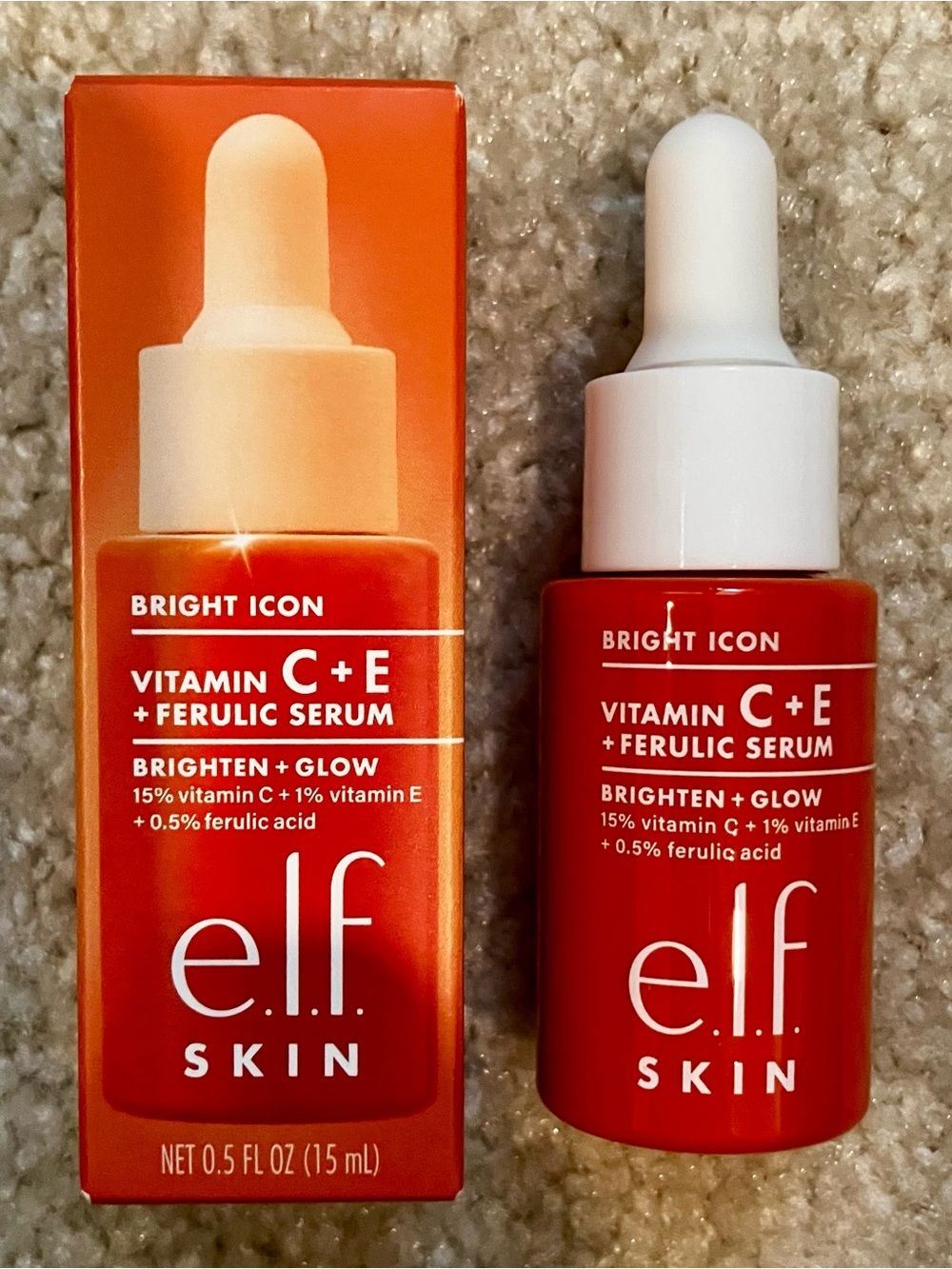 💐 4/$25 e.l.f. Bright Icon Vitamin C + E + Ferulic Serum 0.5 fl oz